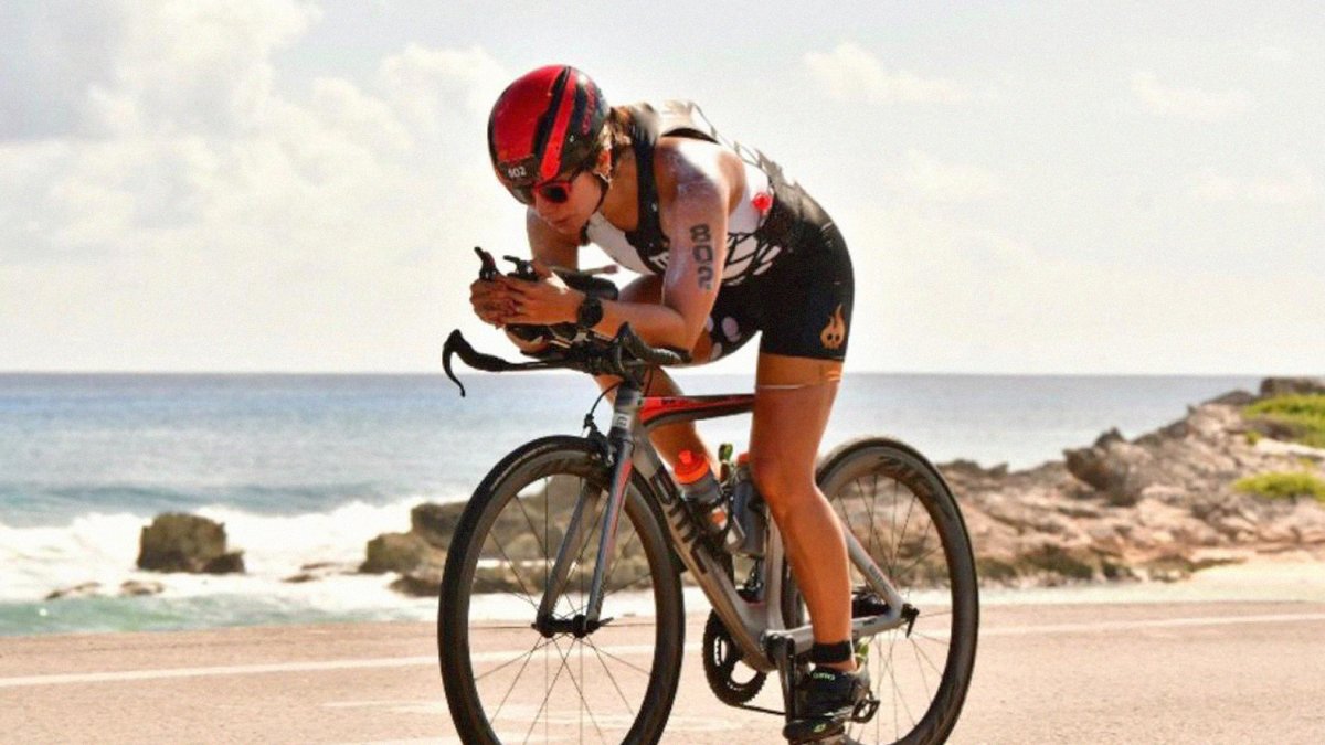 Gigi Leone también es triatleta y compite en Iroman