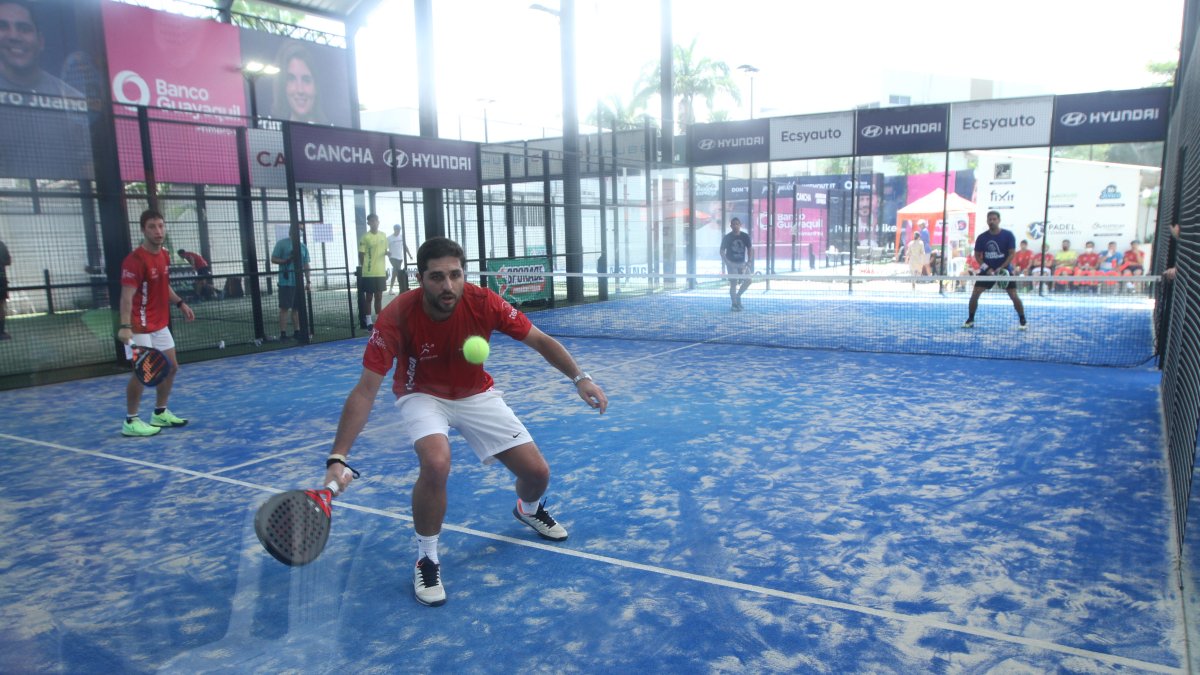 La acción arrancó 08h00 ayer en las cancha de Pádel Ecuador. Hoy se conocerá la selección de Ecuador