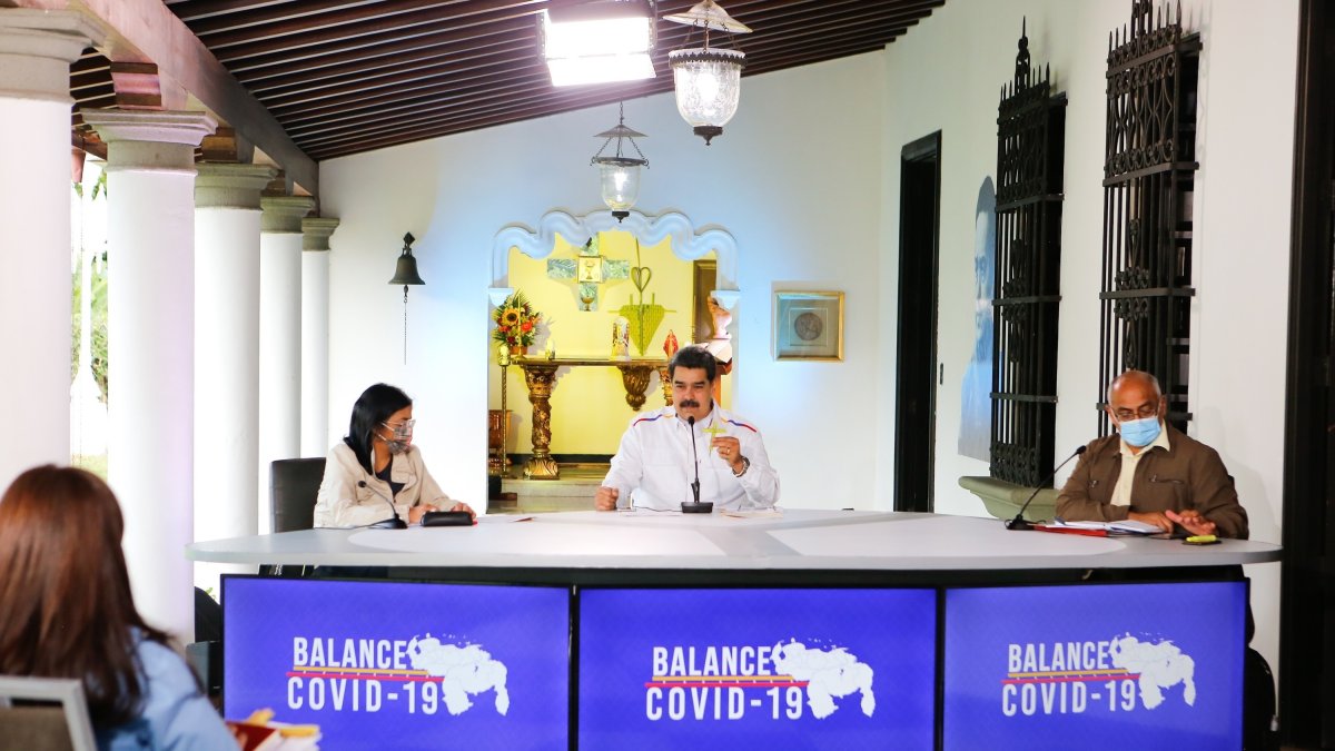 El presidente venezolano Nicolás Maduro durante un acto de Gobierno, en Caracas (Venezuela).
