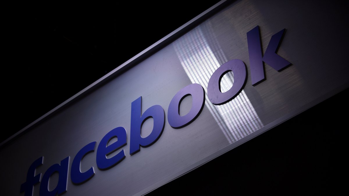 Vista del logo de la red social Facebook.