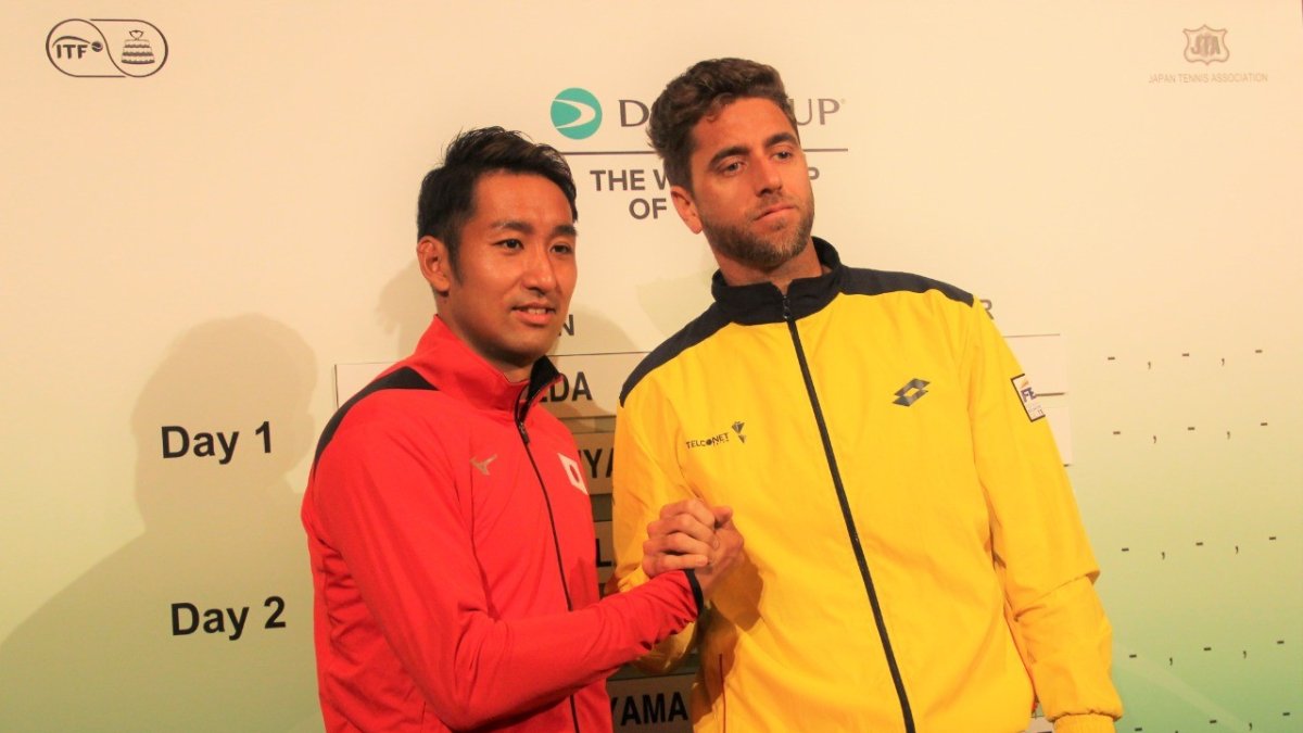 Duelo. Uchiyama (i) será el segundo cabeza de serie. Ya midió a Quiroz.