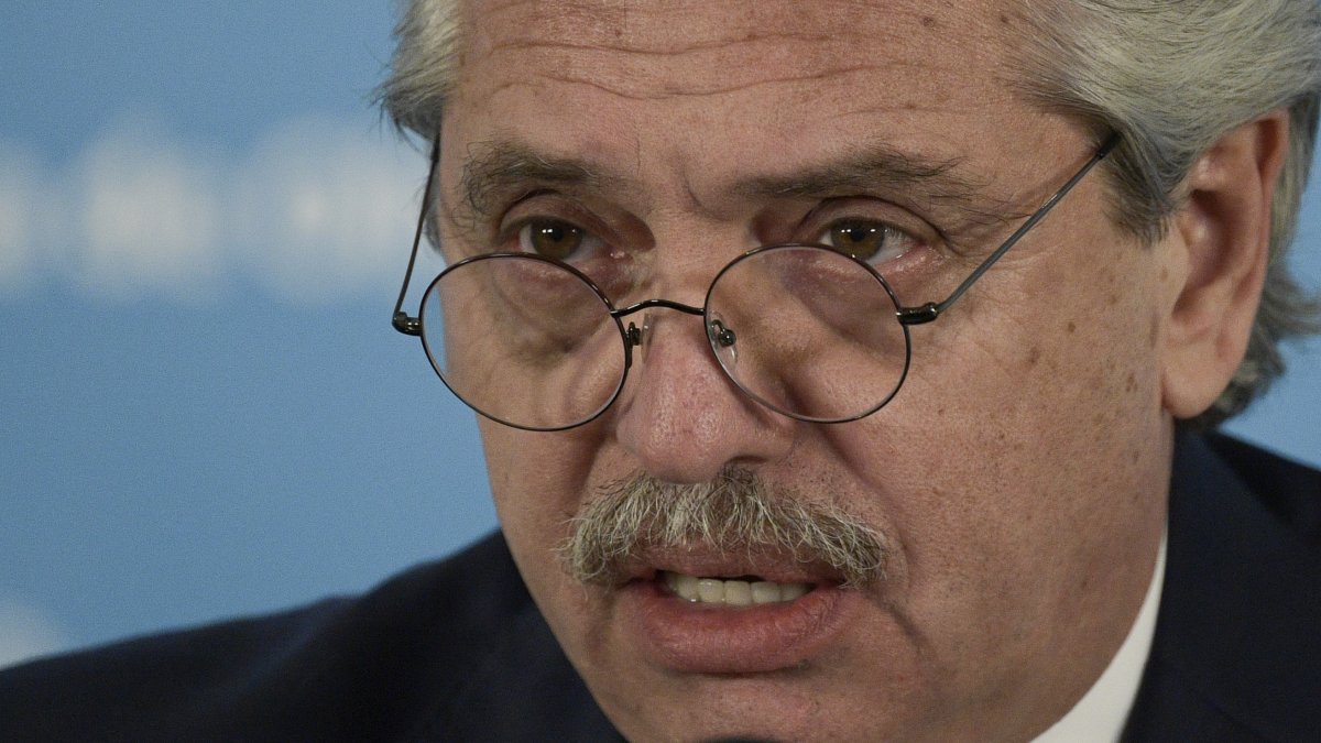 El presidente de Argentina, Alberto Fernández.
