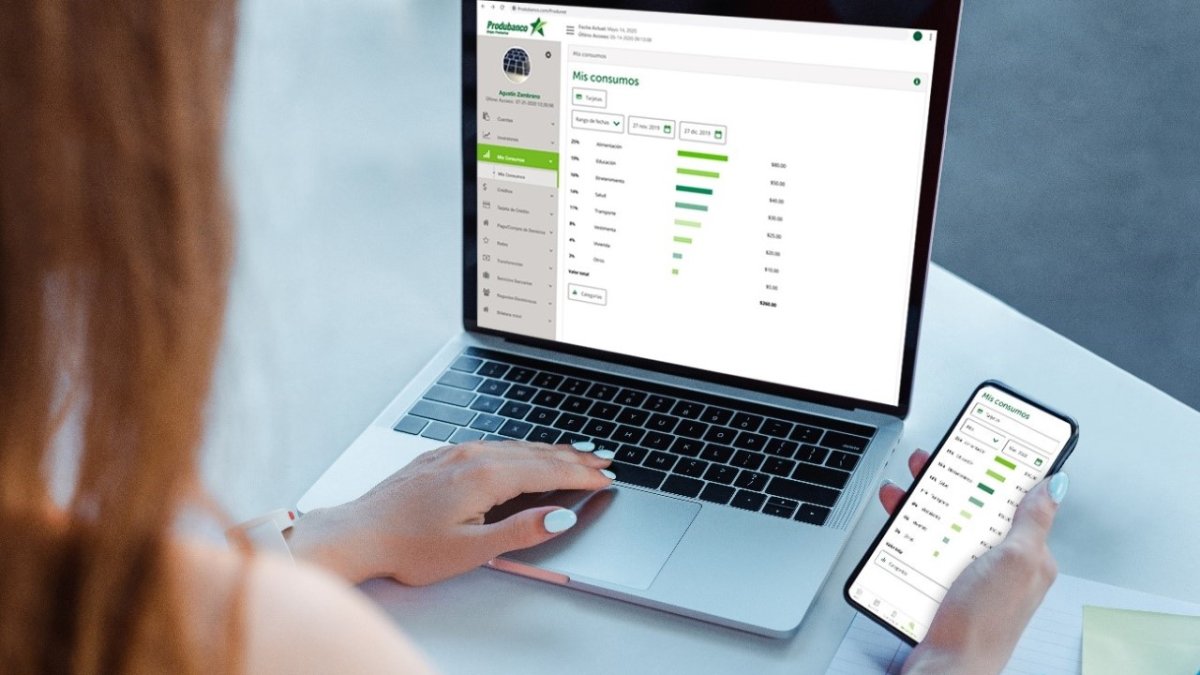 En Produbanco las transacciones digitales subieron el 113 % anual a febrero.