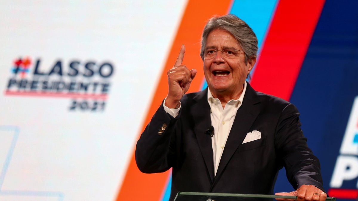 En la imagen, Guillermo Lasso, aspirante a la presidencia de Ecuador.