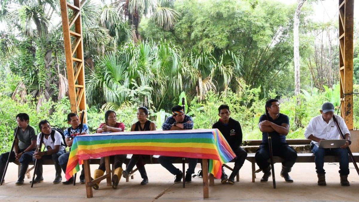 El domingo 4 de abril el Pueblo Sarayaku se reunió y tomó la decisión de no participar en las elecciones