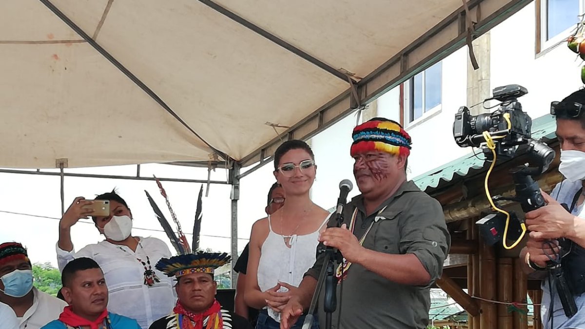 Jaime Vargas expresó su apoyo a Arauz en la Amazonía.