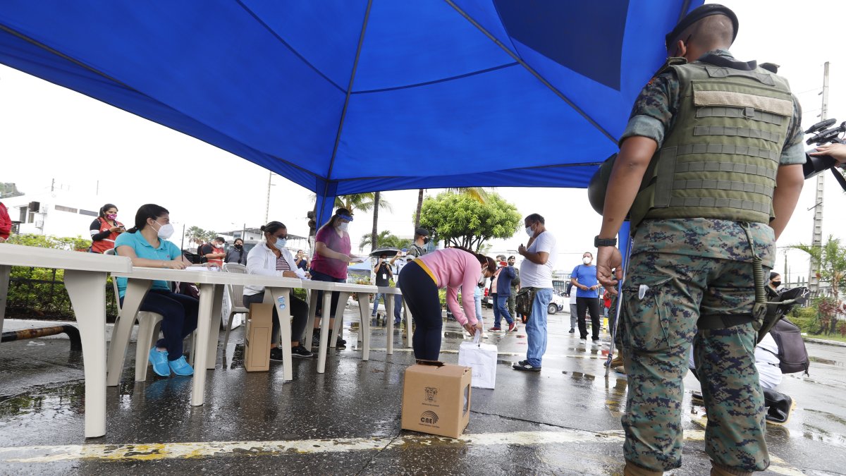Imagen de archivo de simulacro de votaciones presidenciales 2021.