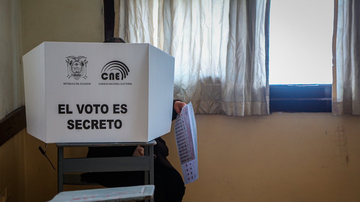 Las elecciones se cumplen con tranquilidad en Imbabura.