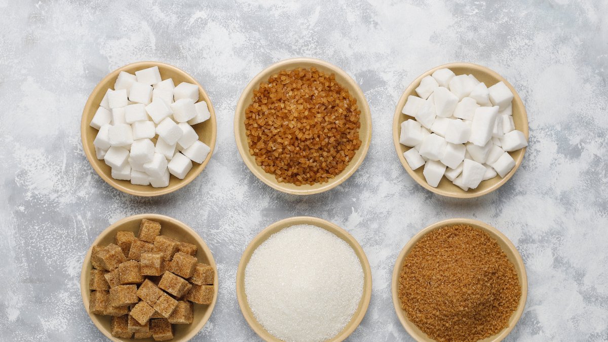 Varios tipos de endulzantes.