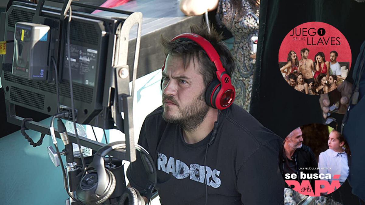 Javier Colinas en el rodaje de 'A ti te quería encontrar'.