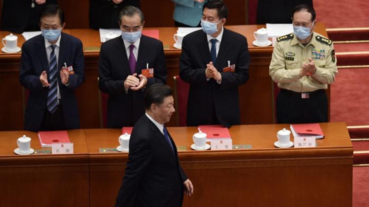 Foto referencial de archovo del Parlamento de China.