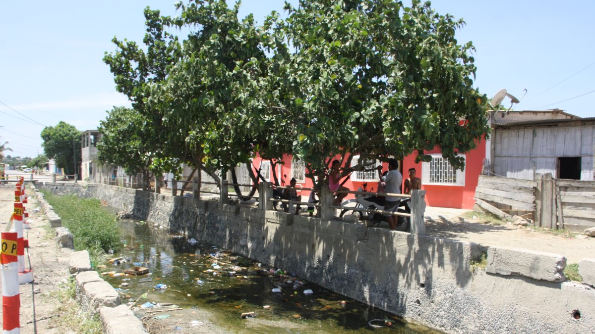 Barrio Jaime Roldós. Este es uno de los puntos afectados, pero también el primero que será intervenido por las autoridades.