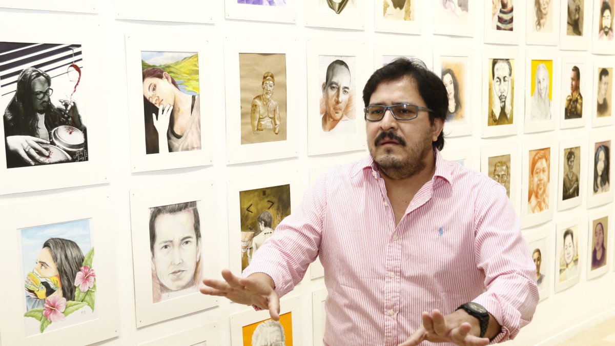 Figura. Segovia durante su encuentro con Diario EXPRESO.