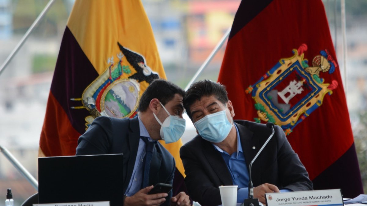 Proceso. El alcalde de Quito, Jorge Yunda, es uno de 14 investigados por la compra de pruebas para COVID-19.
