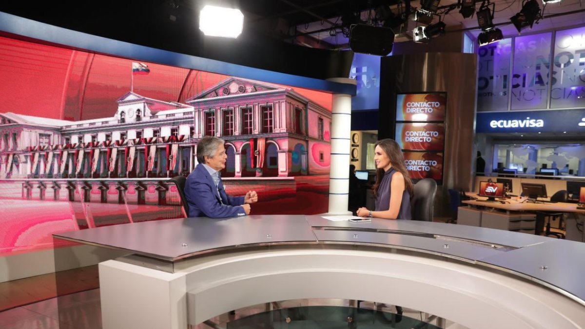 El presidente electo brindó una entrevista al programa Contacto Directo de Ecuavisa.