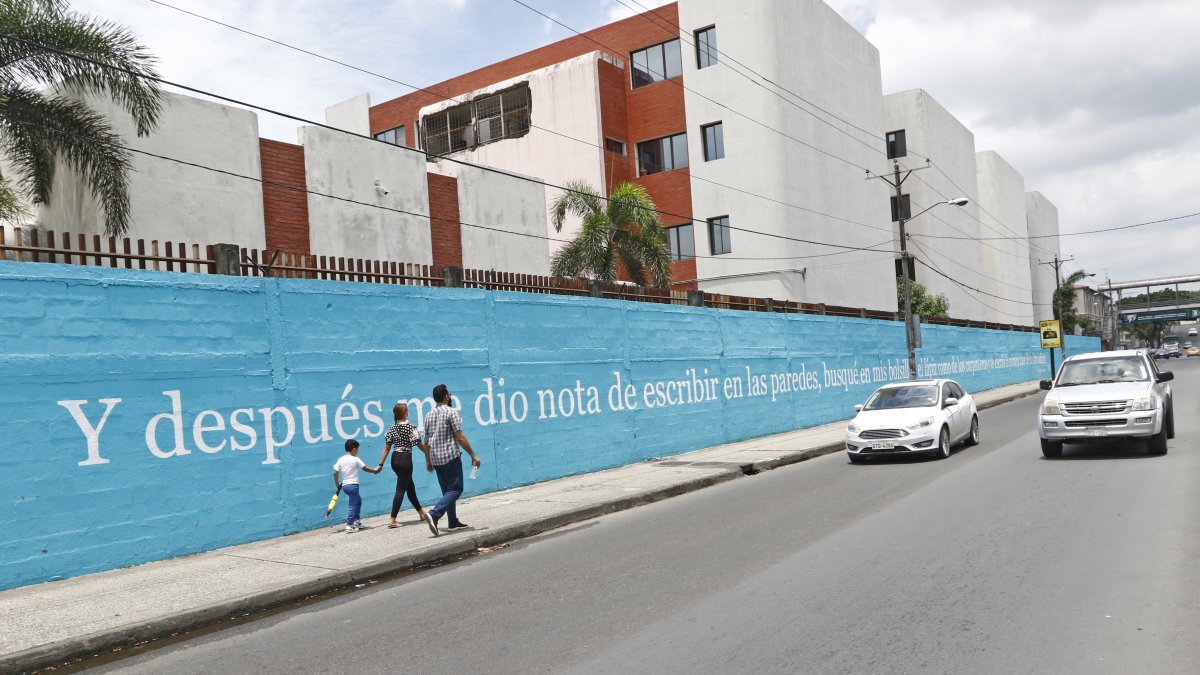 Paredes. El precio del proyecto Letras Vivas supera los 389.000 dólares. JIMMY NEGRETE / EXPRESO. 