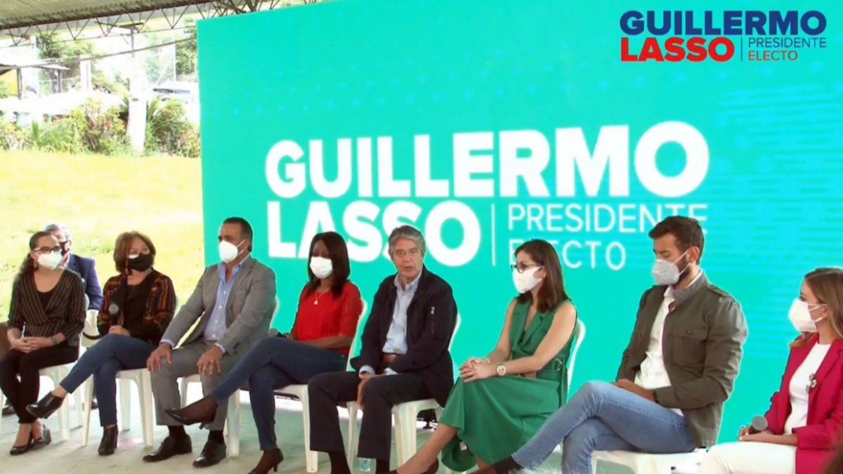El 26 de abril el presidente electo Guillermo Lasso anunció los nombres de quienes lo acompañarán en el área social.