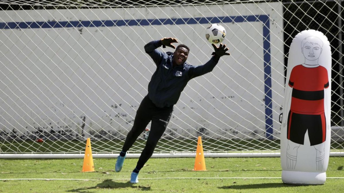 Leodán Chalá, arquero de El Nacional que está cumpliendo un microciclo en la Tricolor.