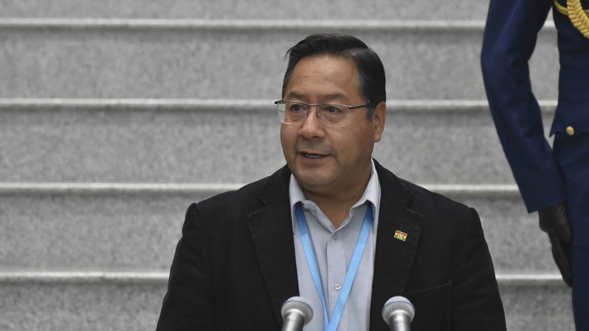 El presidente de Bolivia, Luis Arce, dice que esta lermite las adopciones con más agildiad. EFE/Stringer/Archivo