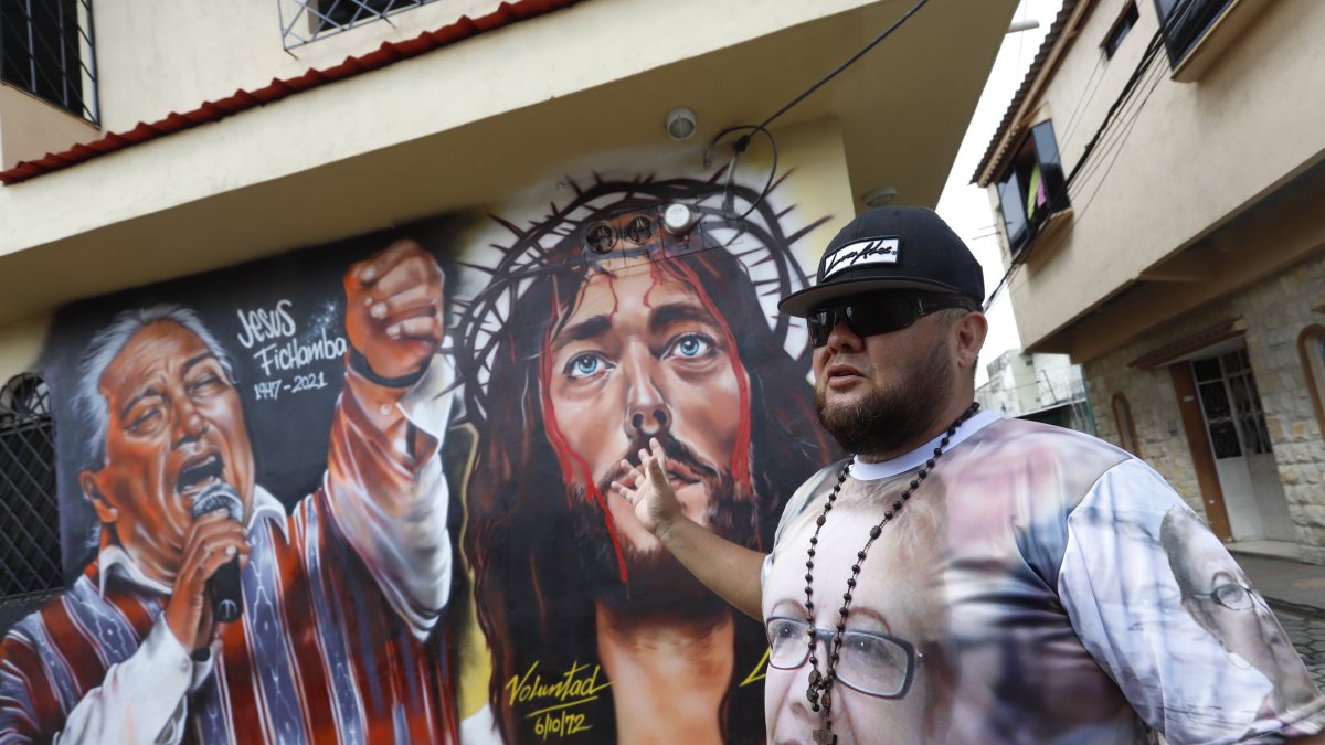 Arte. El mural se levanta en la manzana 202 de la ciudadela Sauces 5, al norte.