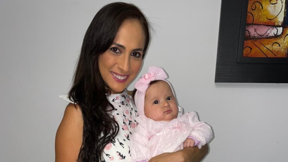 Con su hija María José.