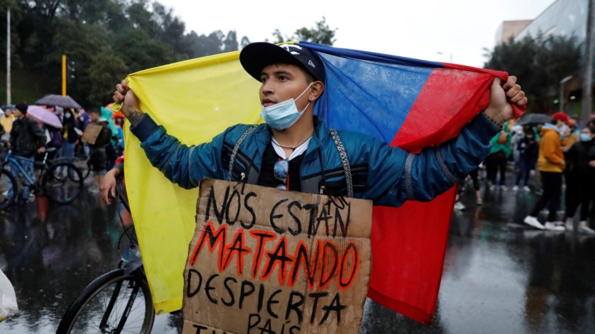 Denuncian la desaparición de 87 personas durante las protestas en Colombia.