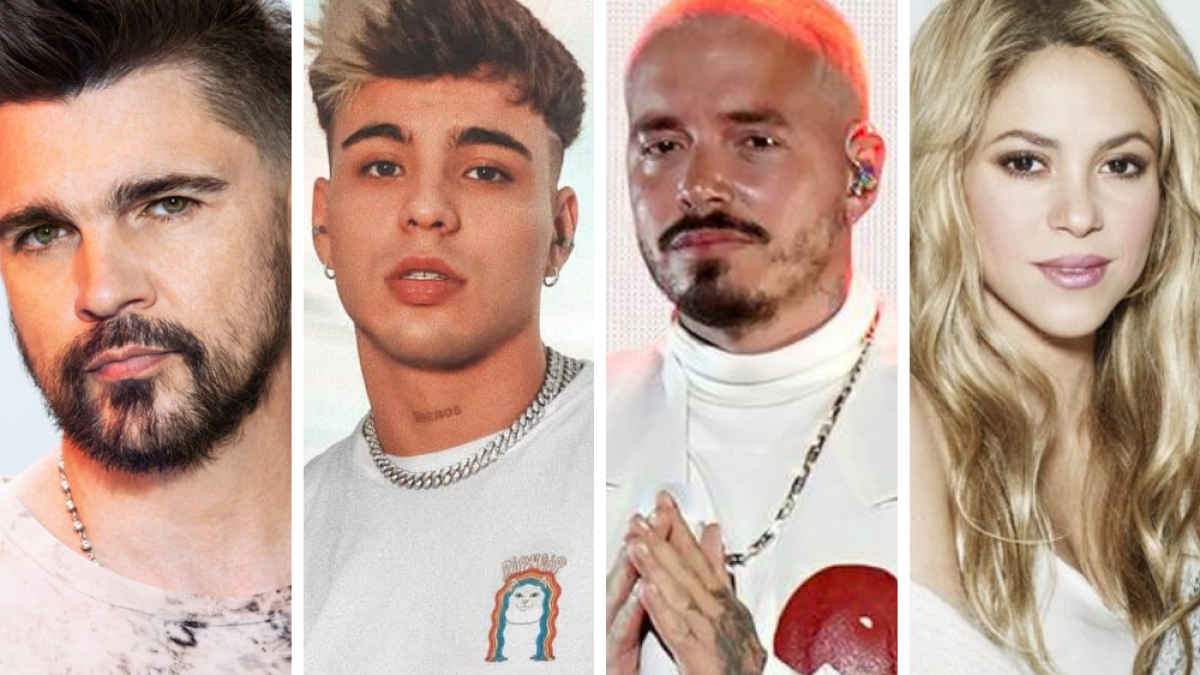 Juanes, Sebastián Villalobos, J Balvin y Shakira