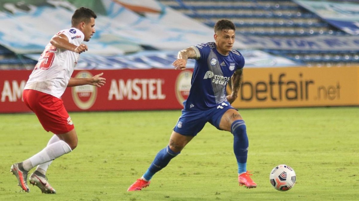 Emelec se impuso en la segunda fecha de la Sudamericana, al Bragantino de Brasil.