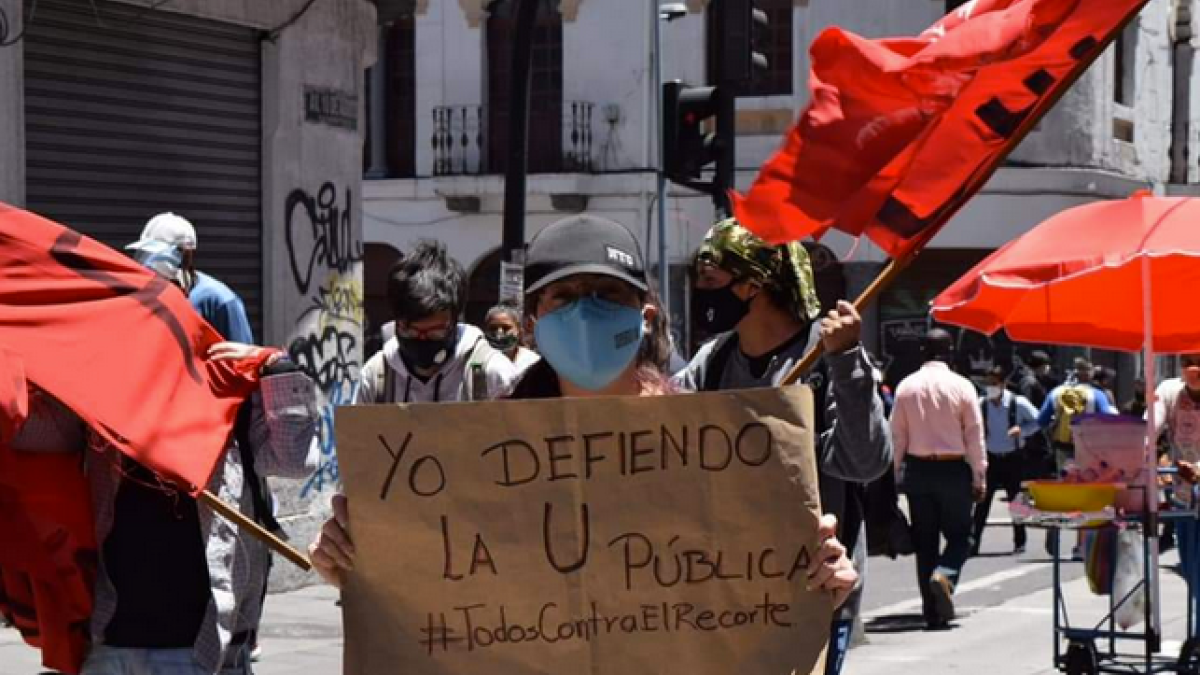 En 2020, el recorte en los presupuestos de las universidades públicas motivó protestas de estudiantes y maestros en diversas ciudades del país.