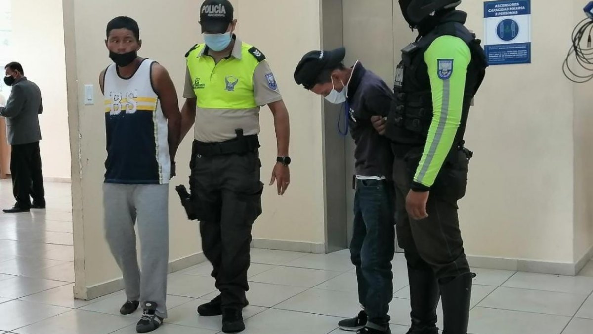 Los sospechosos fueron trasladados a la Unidad Judicial de Flagrancia.
