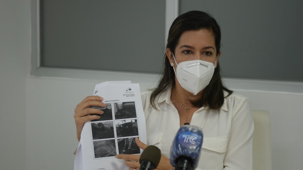 La directora de Ambiente del Municipio.