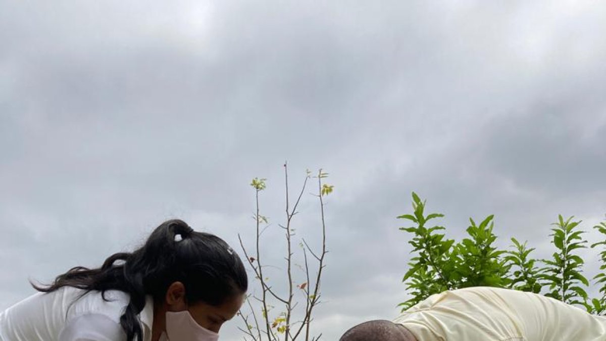 Hecho. Al menos 20 especies de árboles nativos fueron plantados hoy.