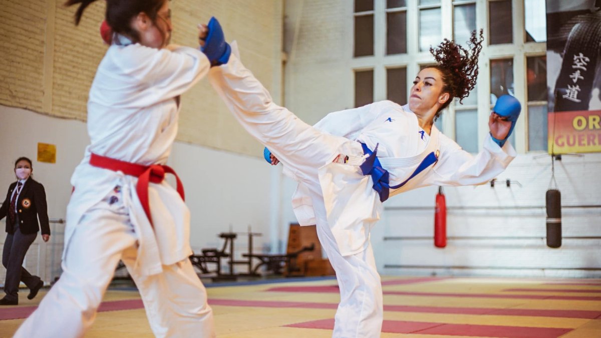 Tope. La deportista capitalina entrena en Quito hasta hoy junto con representantes de Estados Unidos y República Dominicana.