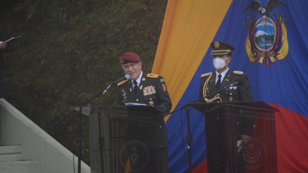 Ceremonia. En la Cima de la Libertad de Quito se recordaron las gestas independentistas del 24 de mayo de 1822.