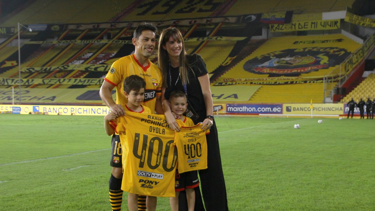 Matías Oyola,volante de Barcelona, llegó en 2009 al club y ha ganado dos títulos nacionales