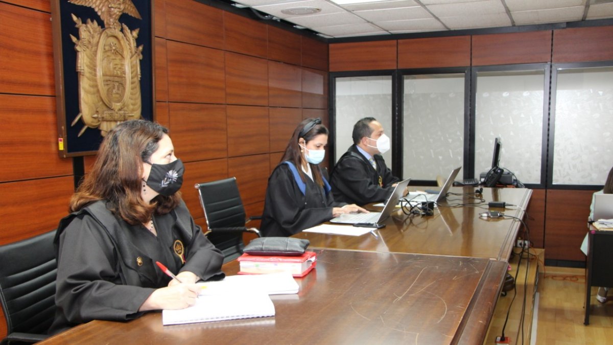 Diligencia. A las 09:00 debía instalarse en la Corte Nacional de Justicia el juicio por el caso 'Caminito'