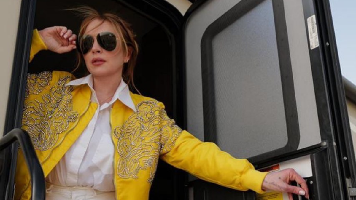 Una de las imágenes con las que la actriz dio pistas de sus nuevos proyectos.