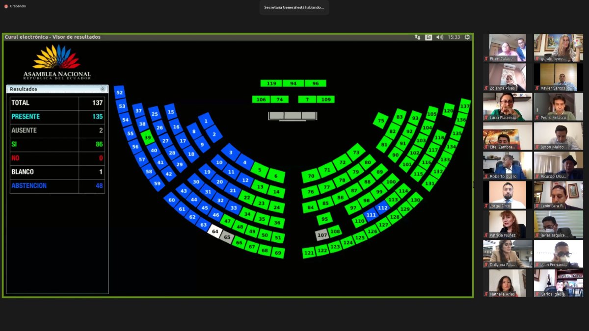 La Asamblea Nacional designó al nuevo secretario y prosecretario.