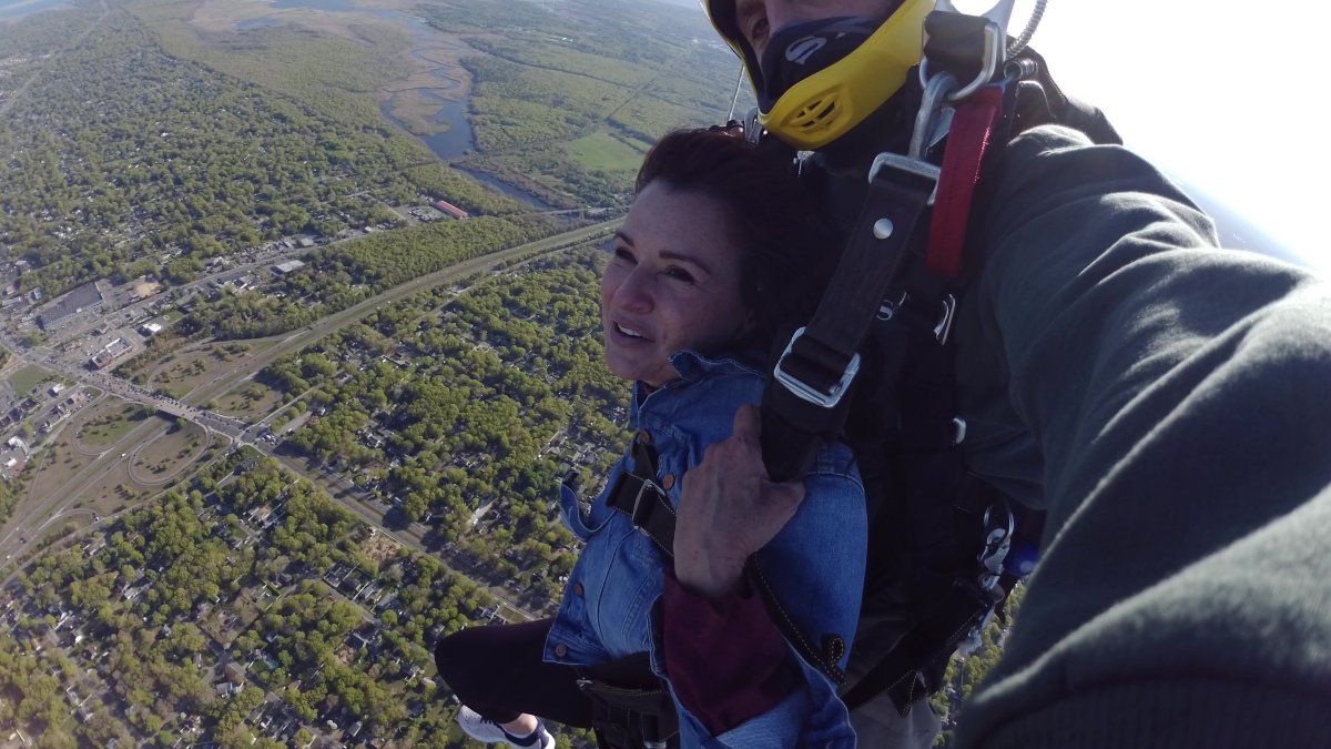 La comunicadora practica deportes de riesgo.