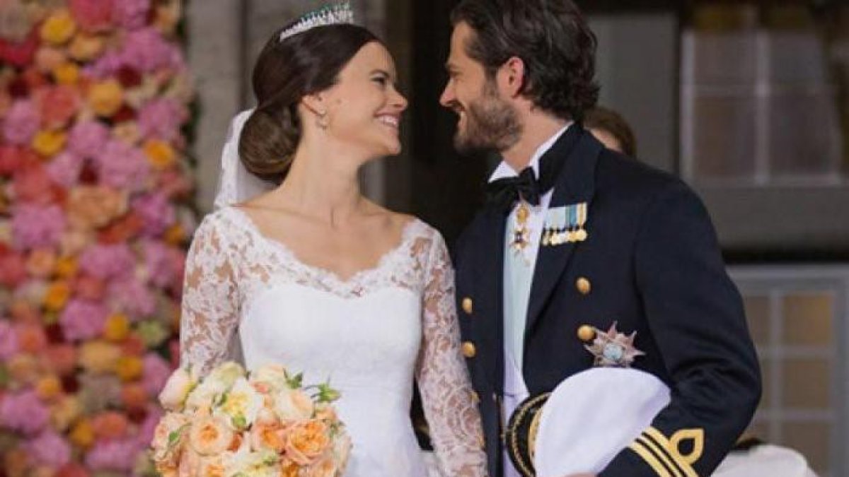 La princesa Sofía de Suecia y su esposo.