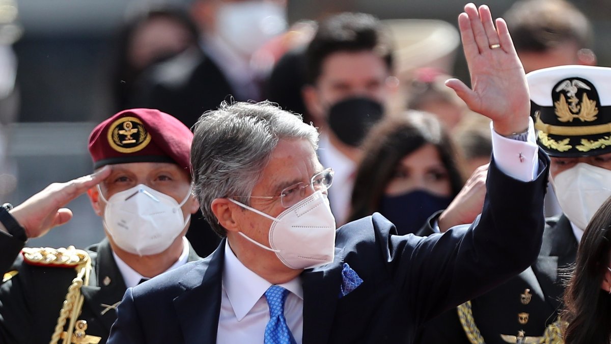 El presidente de Ecuador, Guillermo Lasso, el pasado lunes en Quito.