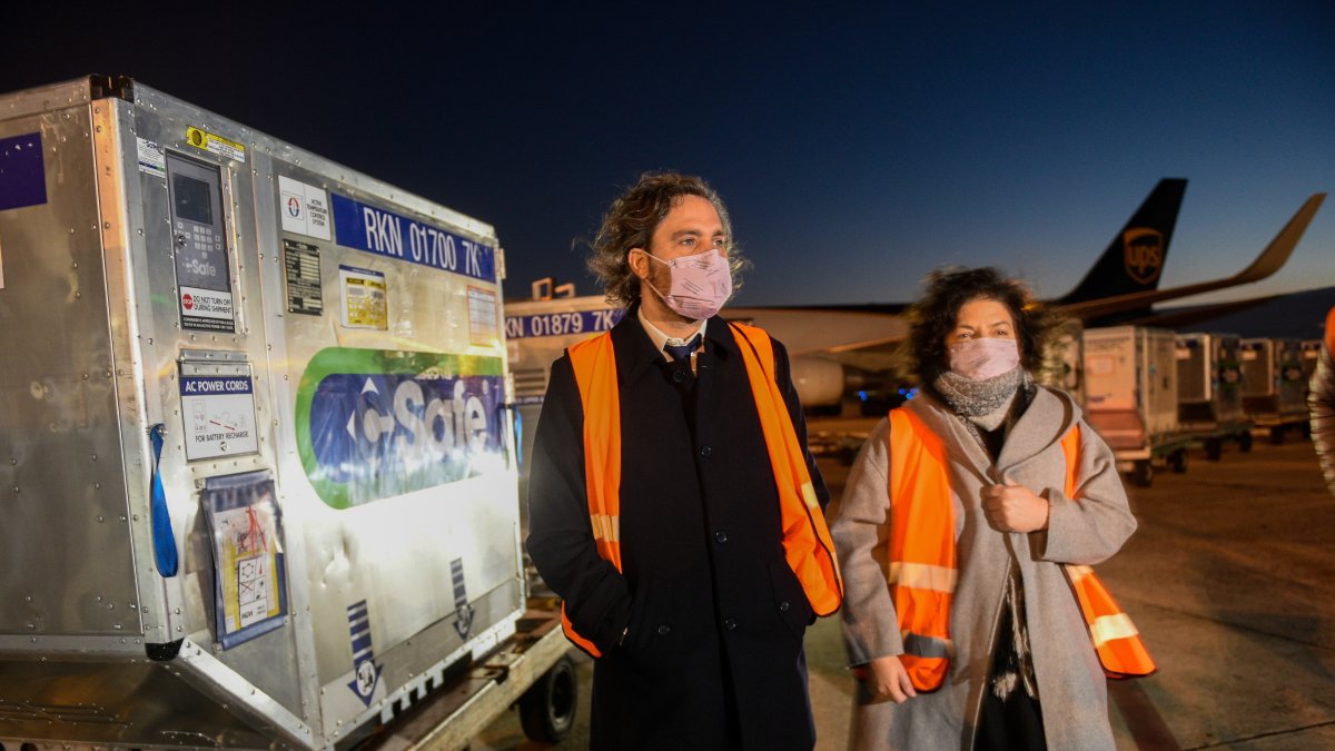 Fotografía cedida este lunes por la Presidencia de Argentina que muestra al jefe de gabinete, Juan Pablo Cafiero.