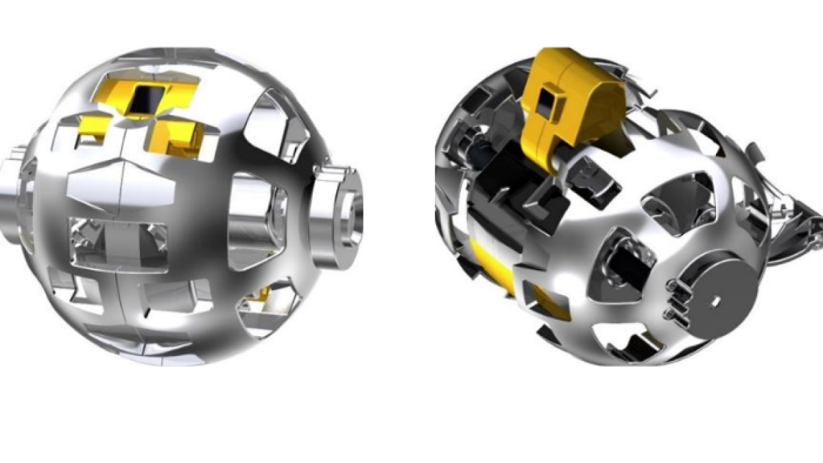 El robot tiene una función para transformarse en una forma que le permite correr después de llegar a la superficie lunar.