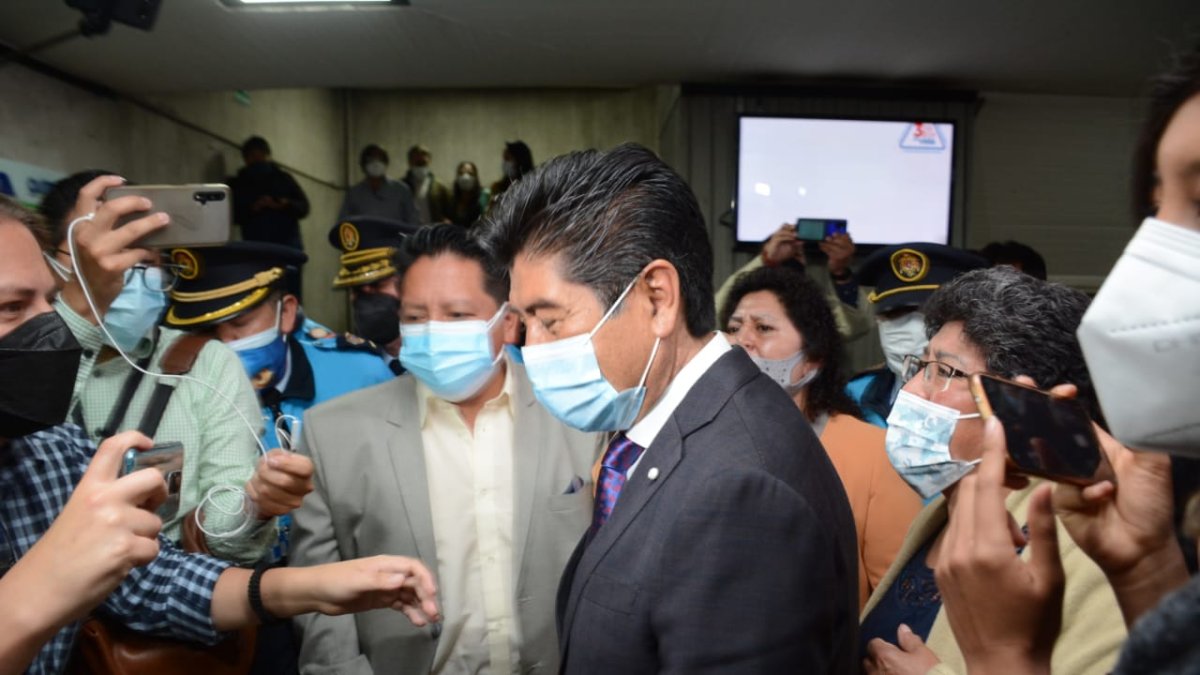Yunda el día que fue removido del cargo de alcalde de Quito.