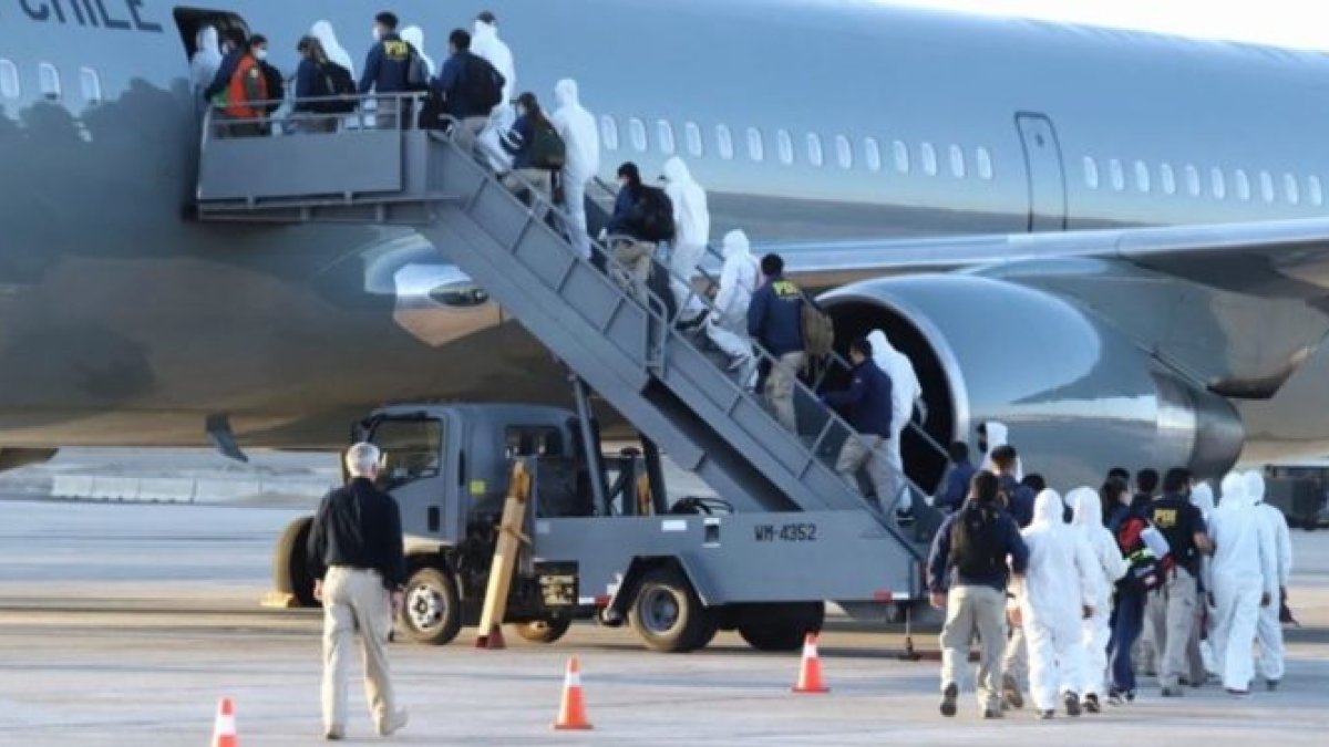 El momento de la partida obligada de venezolanos.