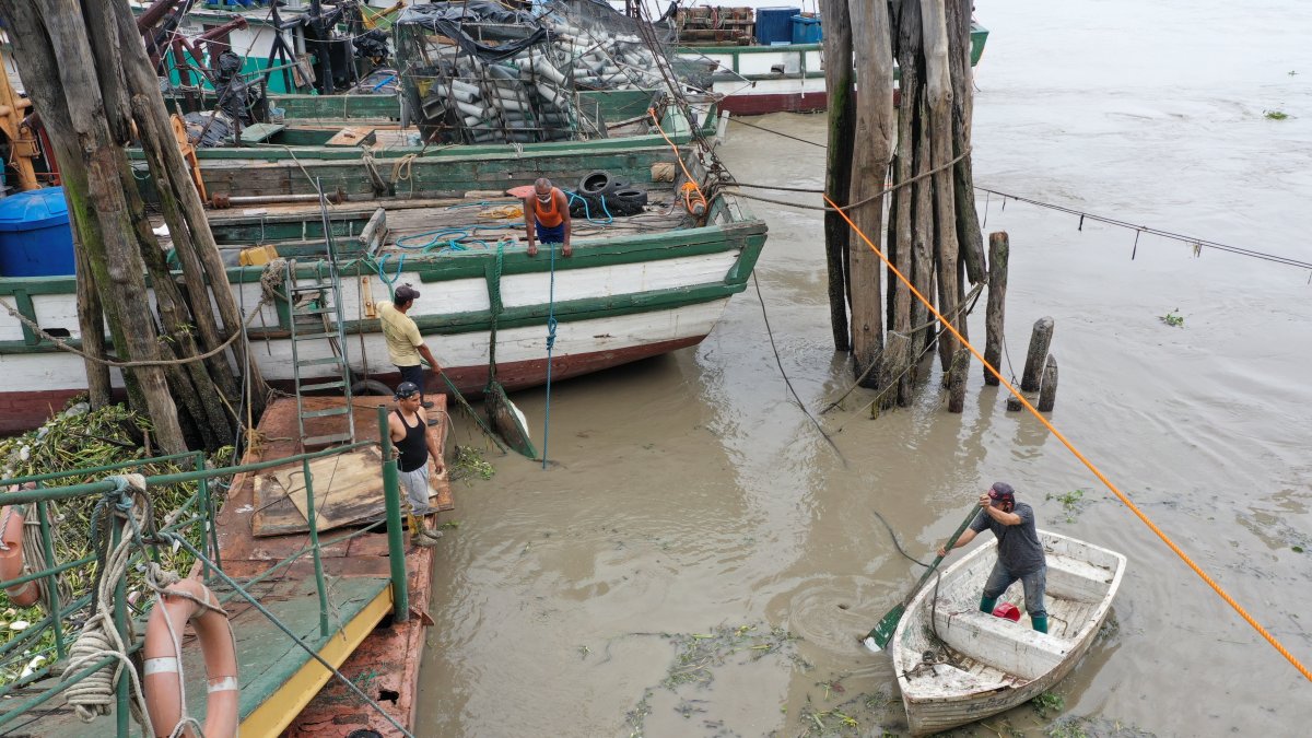 Ribera. En el río Guayas, los muelles van a ser reparados.