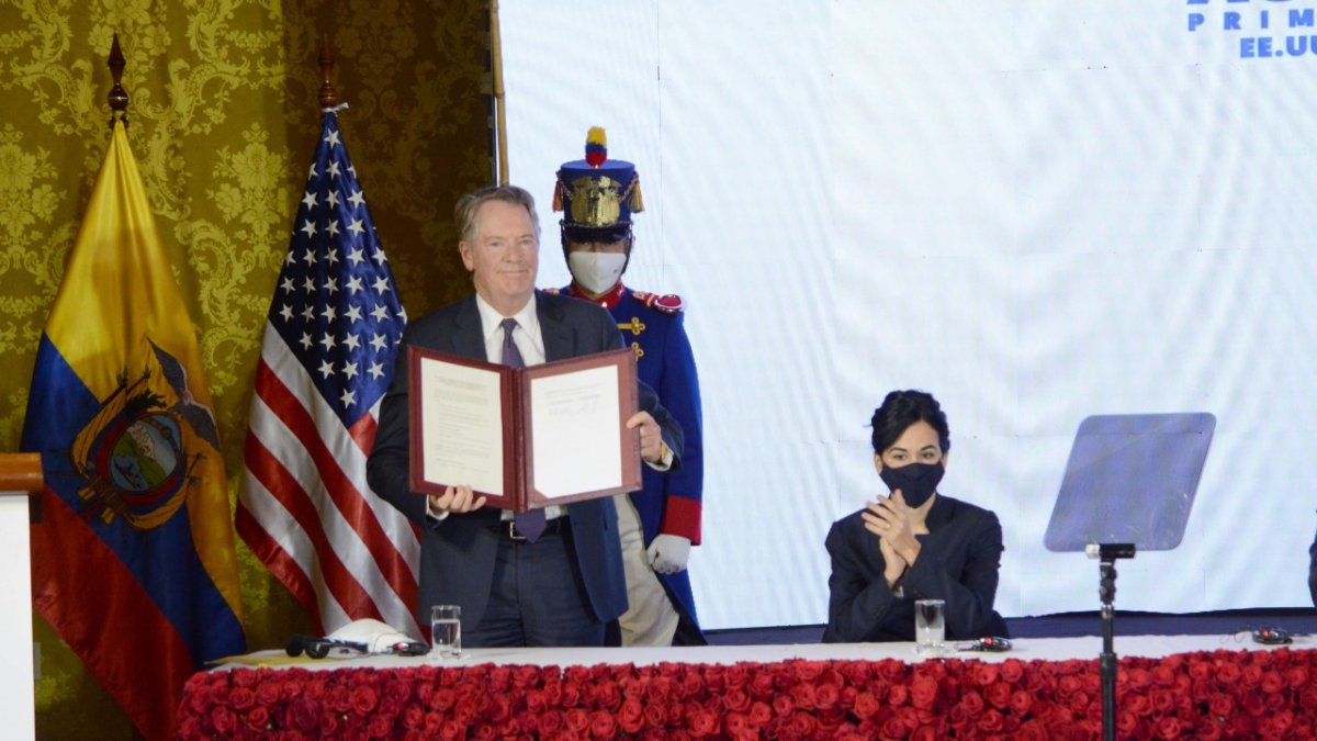 En noviembre del año pasado, Ecuador suscribió un acuerdo denominado de primera fase con EE.UU.