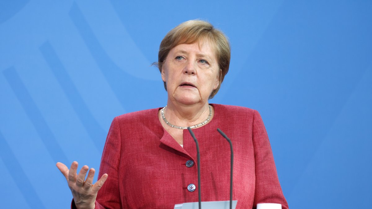 Angela Merkel, durante una conferencia de prensa este martes 21 de junio.