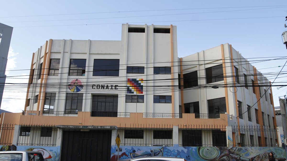 La sede de la Conaie en la ciudad de Quito. 