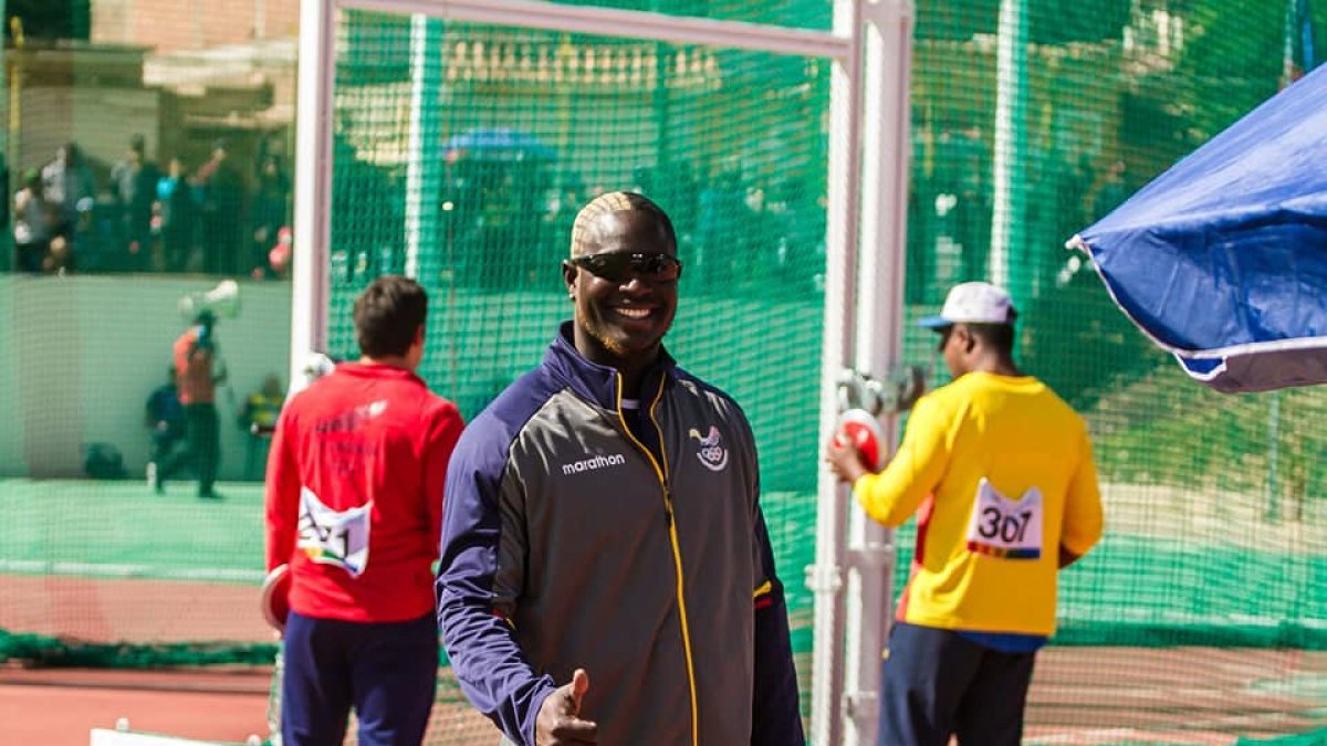 Juan Caicedo consiguió su boleto a Tokio en lanzamiento de disco.